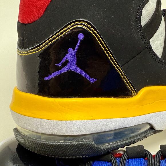 Nike Air Jordan Aura Rivals Basketball Shoe Mens 8 1/2 Black S1525 Sturdy Sporty - Picture 13 of 16